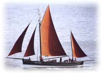 A photograph of the Swan sail training vessel